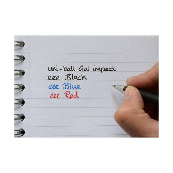 Uni-Ball Gel Impact UM-153S Gel Ink Pen 1.0mm Blue Box of 12
