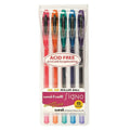 Uni-Ball Signo Gel Ink Pens 0.7mm Assorted Wallet of 5