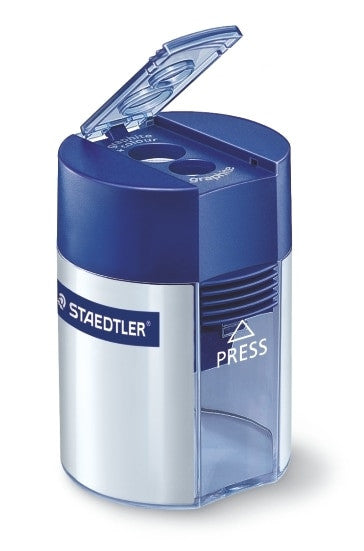 Staedtler Double Hole Tub Sharpener Metal Insert Box 10 512 001