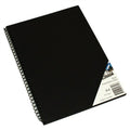 Quill Presentation Visual Art Diary 110gsm A4 90 Pages Black Paper Pack of 5