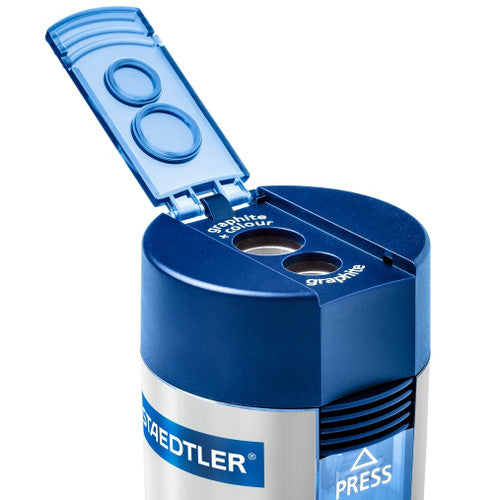 Staedtler Double Hole Tub Sharpener Metal Insert Box 10 512 001