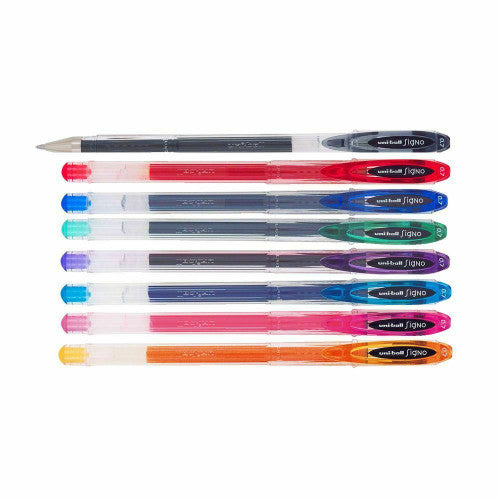 Uni-Ball Signo Gel Ink Pens 0.7mm Assorted Wallet of 5