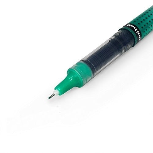 Uni-Ball Eye Needle UB-185S Liquid Ink Rollerball Pen 0.5mm Green Box of 12