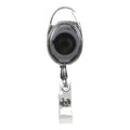 Rexel Retractable Snap Lock Holder Charcoal Pack of 12