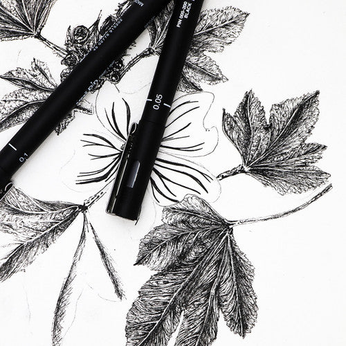 Uni Pin Fineliner 0.1mm Sepia Box of 12