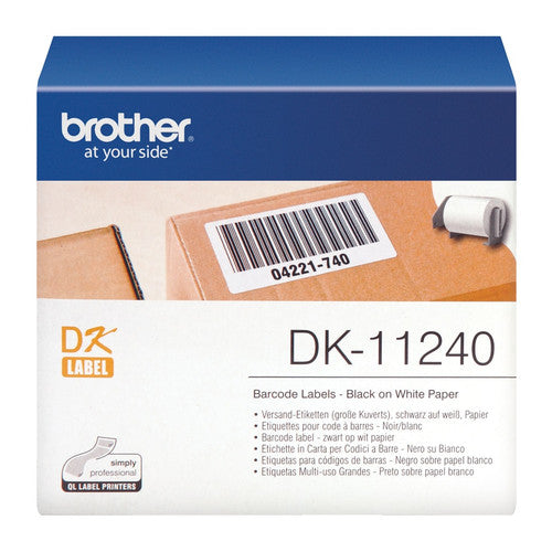 Brother DK-11240 102mm x 51mm Black on White Barcode Label Roll