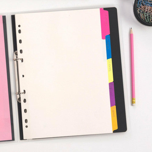 Avery Multi-Coloured Rewritable Index Dividers 5 Tab