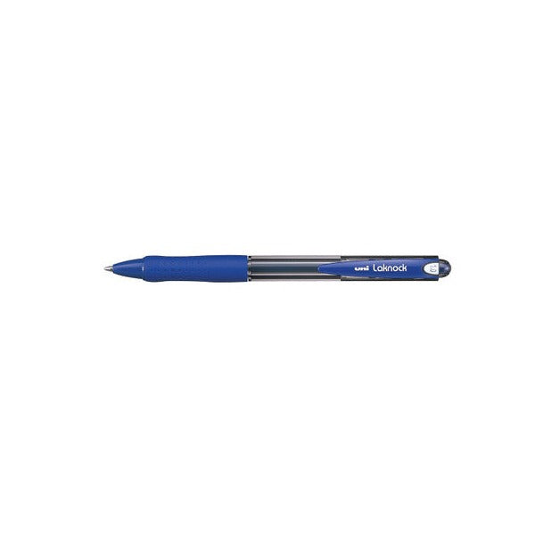 Uni Laknock SN-100 Retractable Ballpoint Pen 1.0mm Blue Box of 12