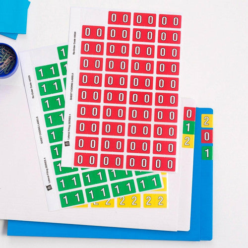 Avery Alpha Side Tab Colour Coding Starter Kit 25 x 42mm 1080 Labels
