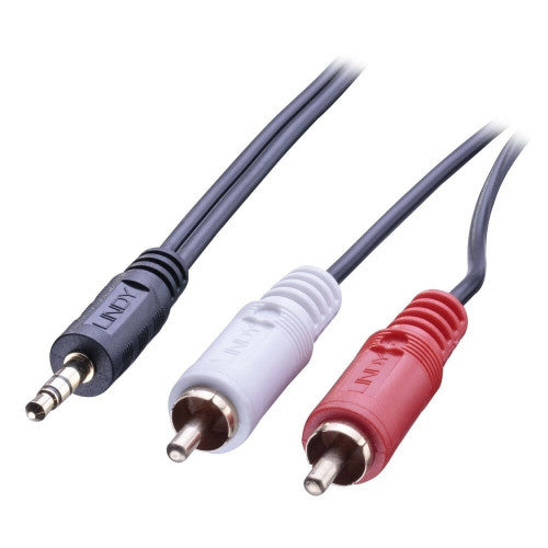 Lindy 10m Premium 3.5mm to RCA Stereo Audio Cable
