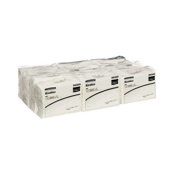 WypAll X60 Poly Bag Single Sheet Wiper White 115 Wipers Box of 12