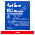 Artline 40 Permanent Paint Crayon Marker Bullet Red Box 12