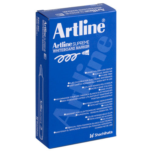 Artline Supreme Whiteboard Marker Light Blue Box of 12