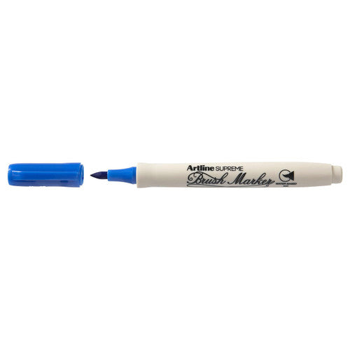 Artline Supreme Brush Marker Blue Box of 12