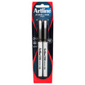 Artline 210 Fineliner Pen 0.6mm Black Pack of 2