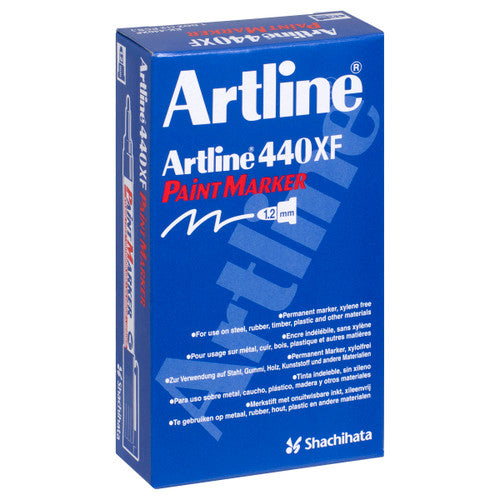 Artline 440 Paint Marker 1.2mm Bullet Black Box of 12