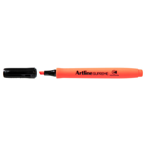 Artline Supreme Highlighter Red Box of 12