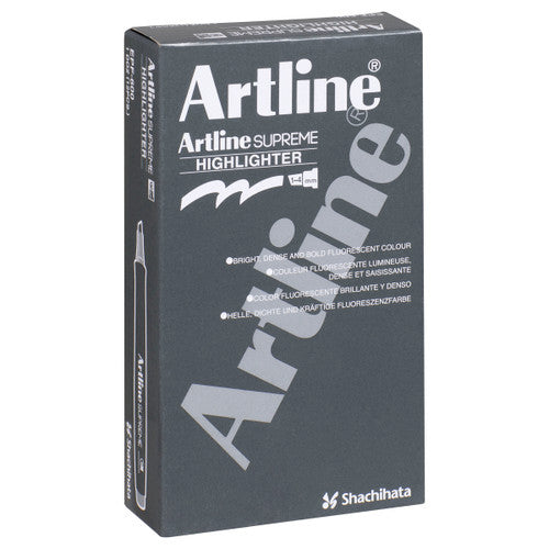 Artline Supreme Highlighter Blue Box of 12