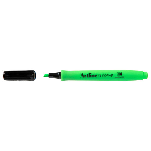 Artline Supreme Highlighter Green Box of 12