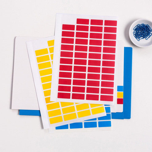 Avery Red Block Colour Label 19 x 42mm 240 Pack