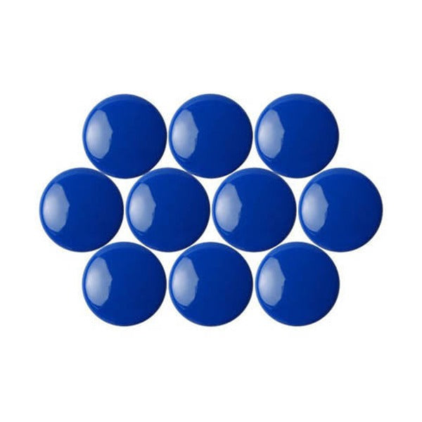 Quartet Magnetic Buttons 30mm Blue Pack of 10