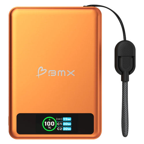 BMX SolidSafe 10K Magnetic Power Bank Orange