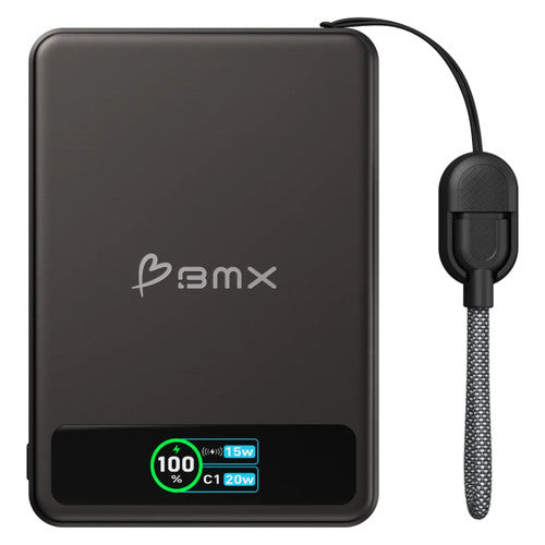BMX SolidSafe 5K Magnetic Power Bank Black