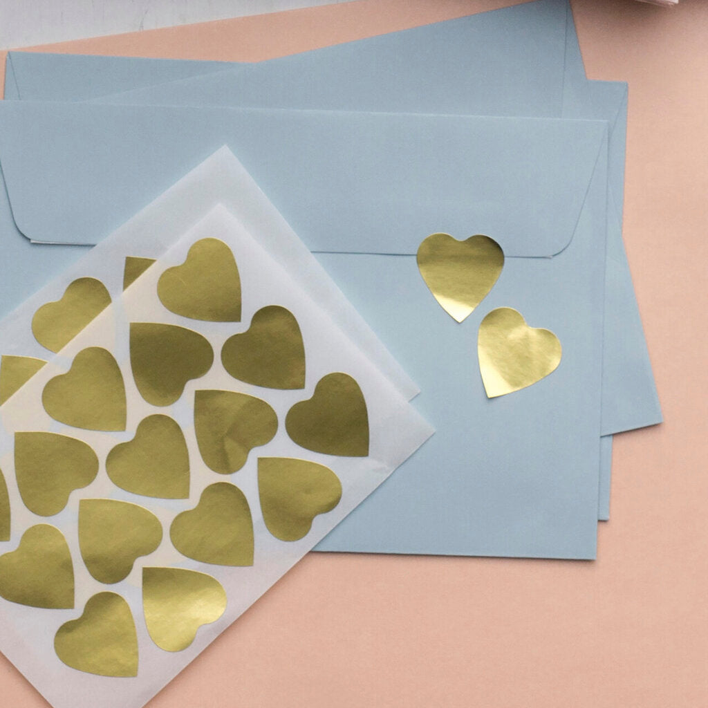 Avery Gold Small Heart Stickers Book Pack of 70