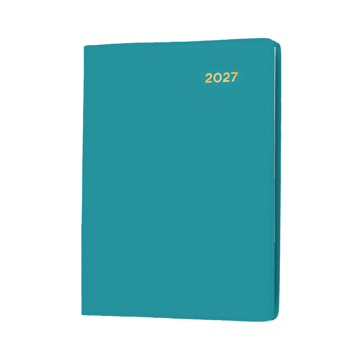 Collins Belmont Diary 2027 A7 Pocket Week to View with Pencil Teal