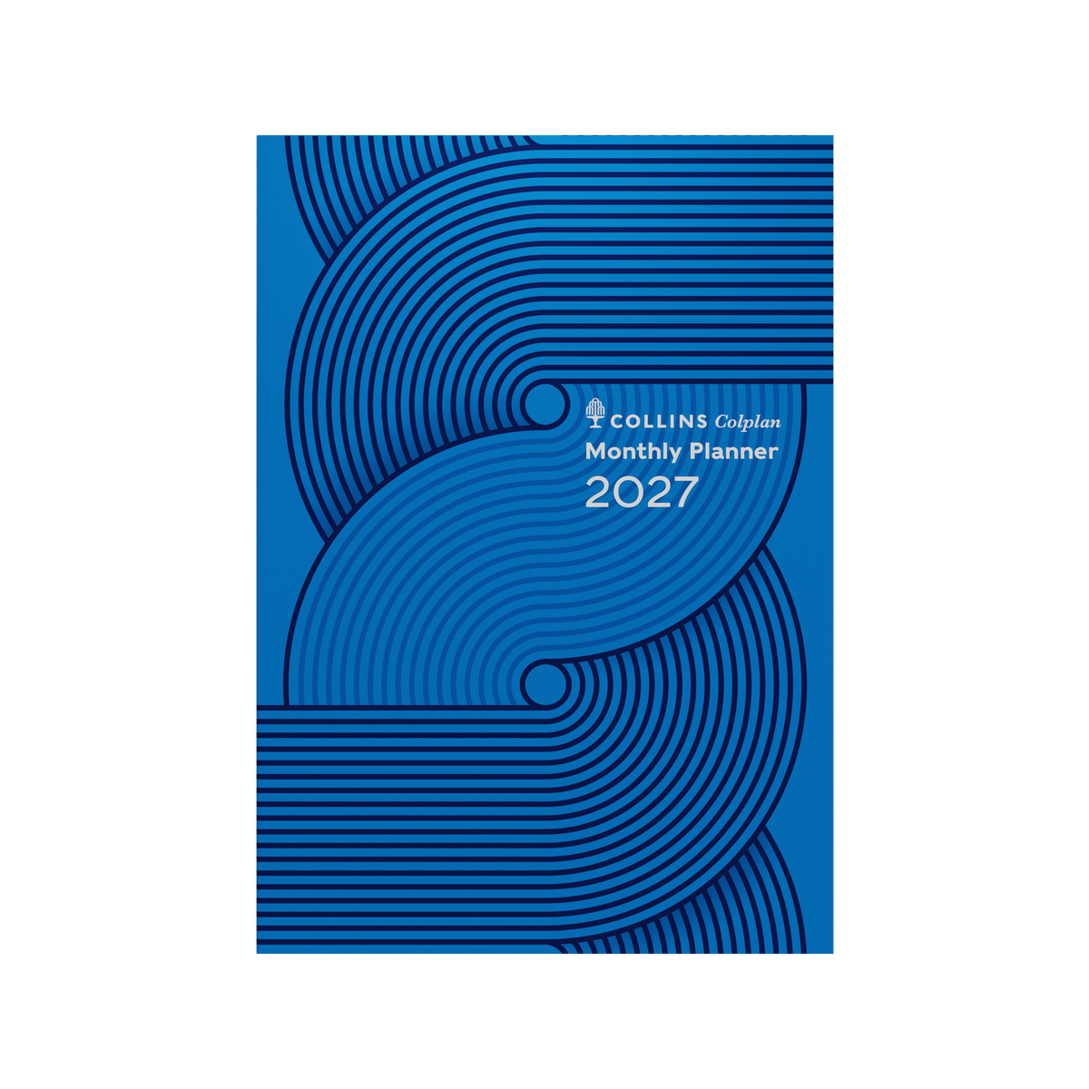 Collins Colplan Planner Diary 2027 A4 Month to View Geo Blue