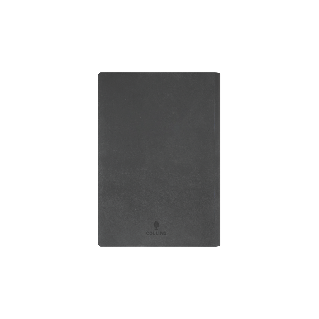 Collins Edge Rainbow 2027 A5 Day to Page Charcoal