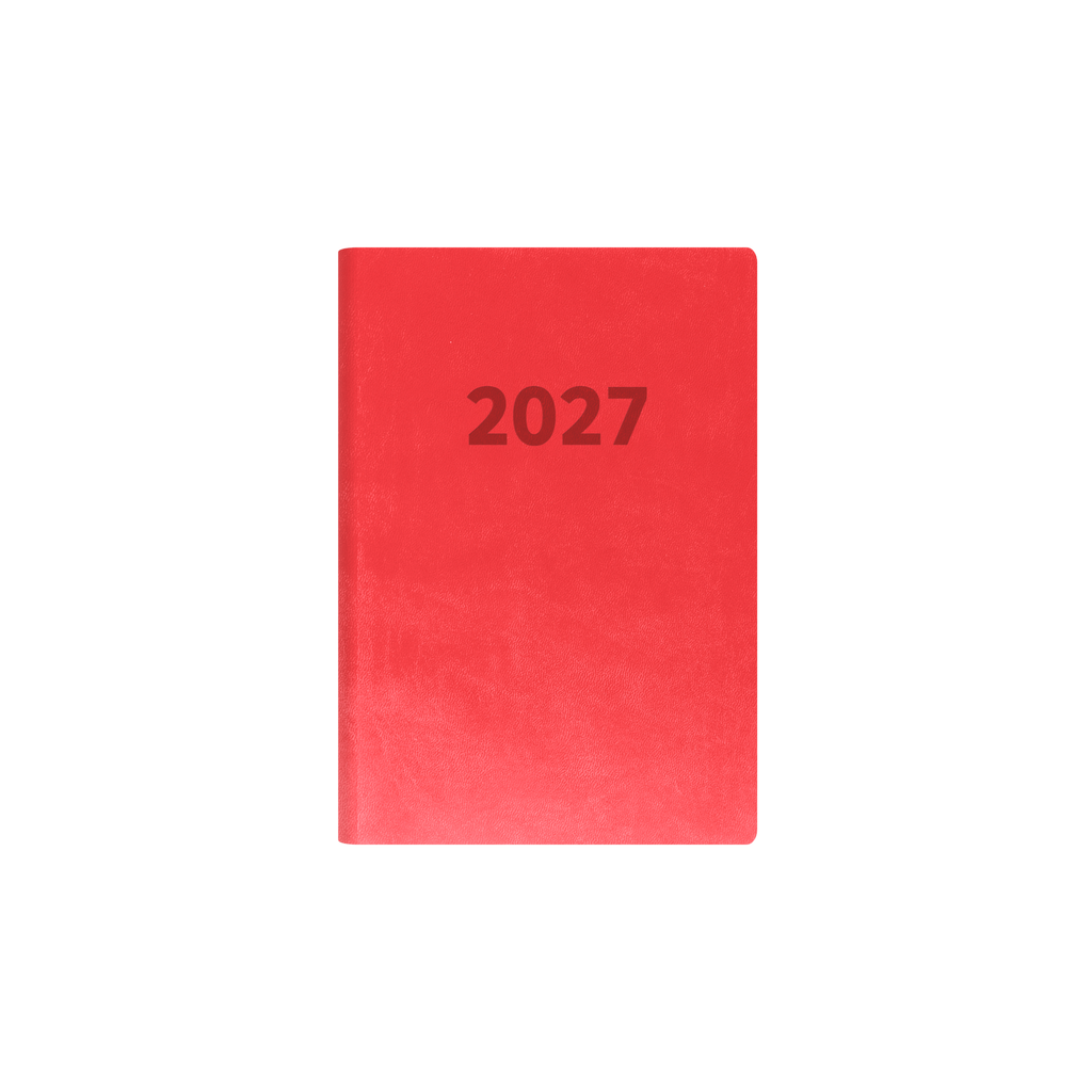 Collins Edge Rainbow 2027 A5 Day to Page Red
