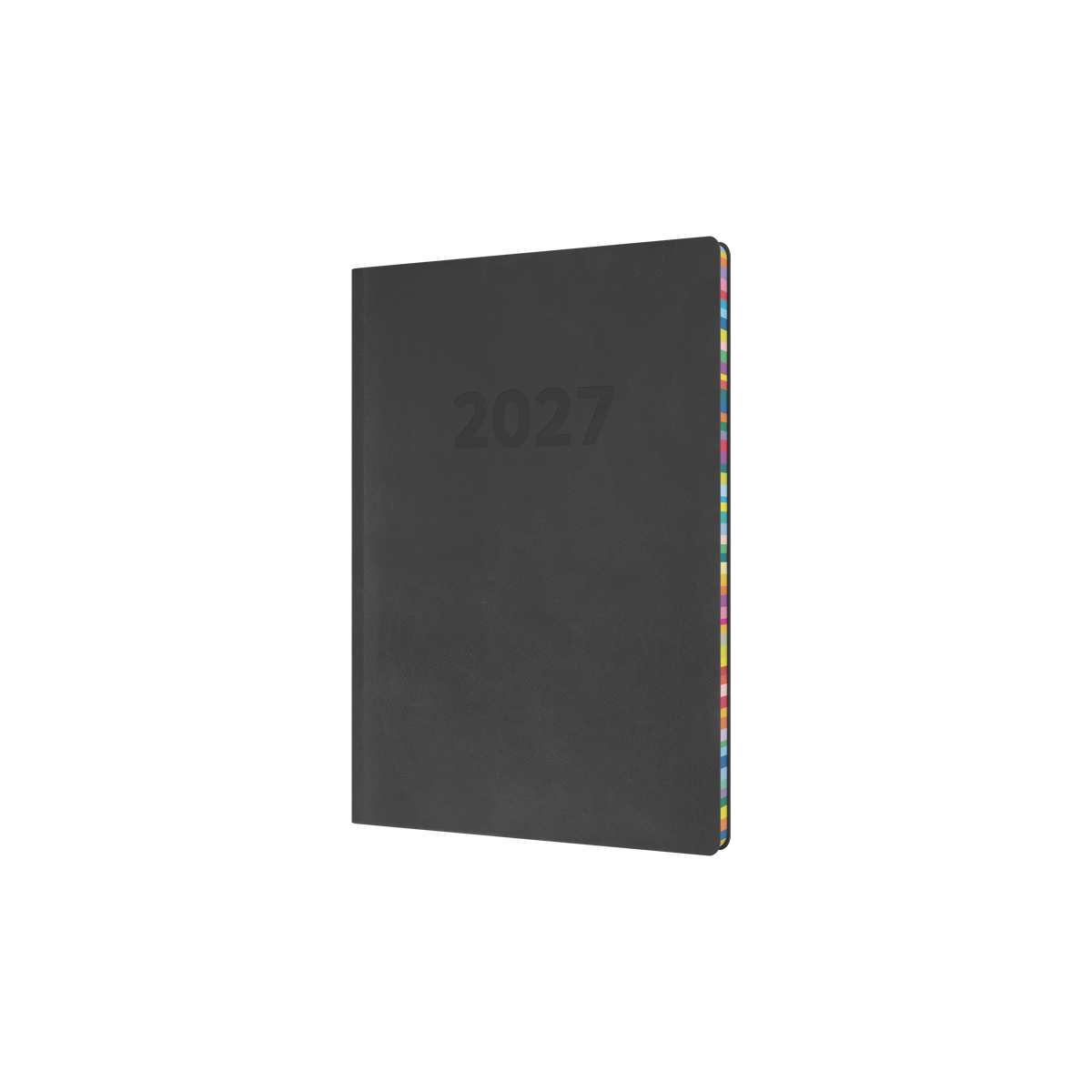 Collins Edge Rainbow 2027 A5 Week to View Charcoal