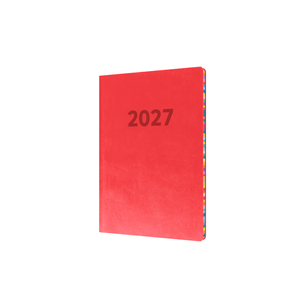 Collins Edge Rainbow 2027 A5 Week to View Red