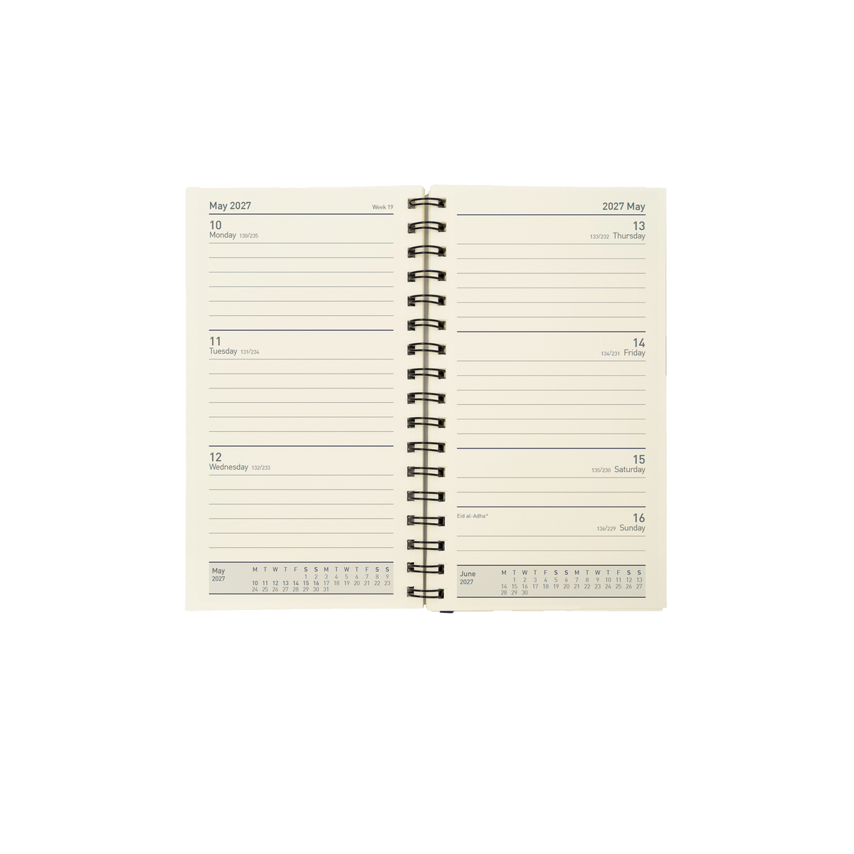 Collins Elite 2027 Pocket 85x152mm Week to View Diary Refill