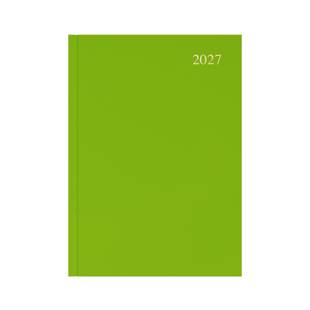Collins Essential Diary 2027 A4 Day to a Page Lime