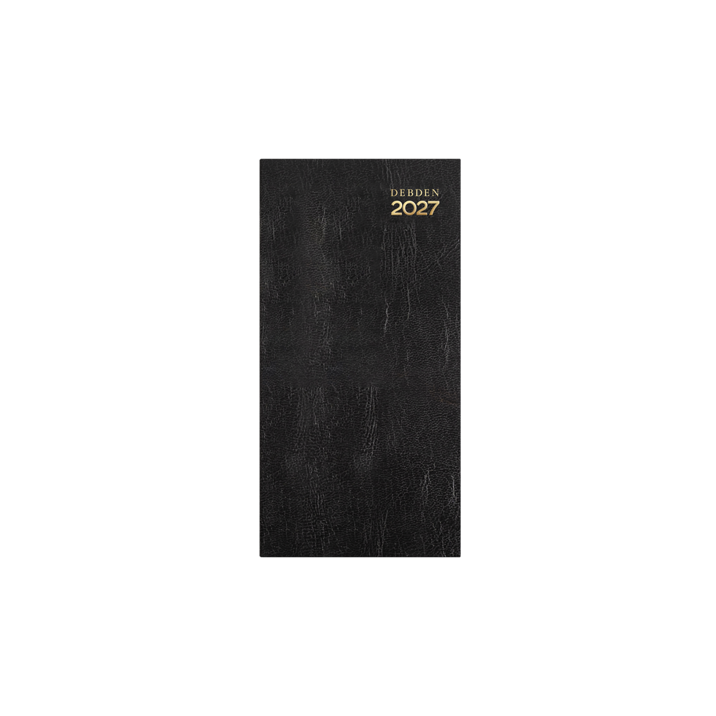 Collins Kyoto 2027 B6/7 Slimline Week to View Diary Black