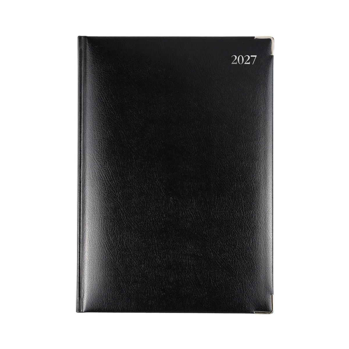 Collins Management 2027 A4 Bonded Leather Day to Page Black