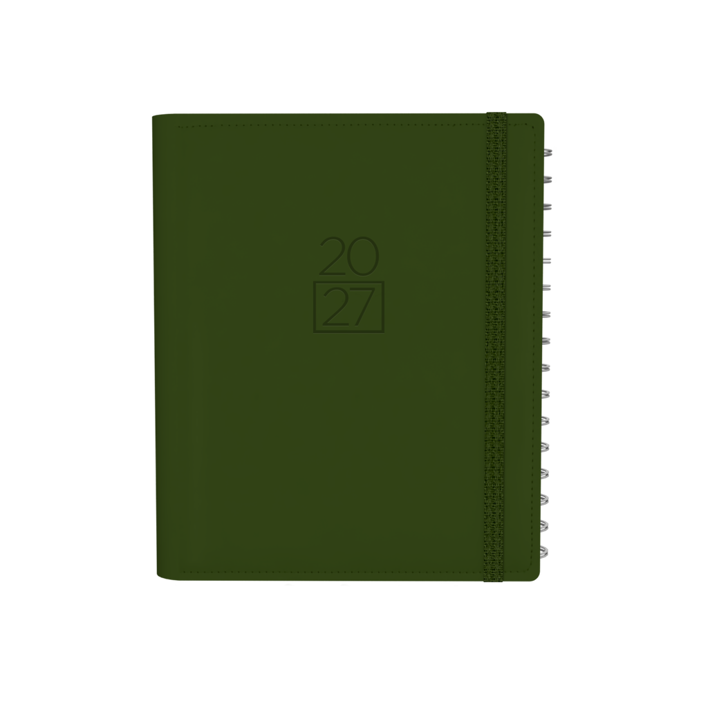Collins Plan + Note Pro 2027 A5 Week to View Green