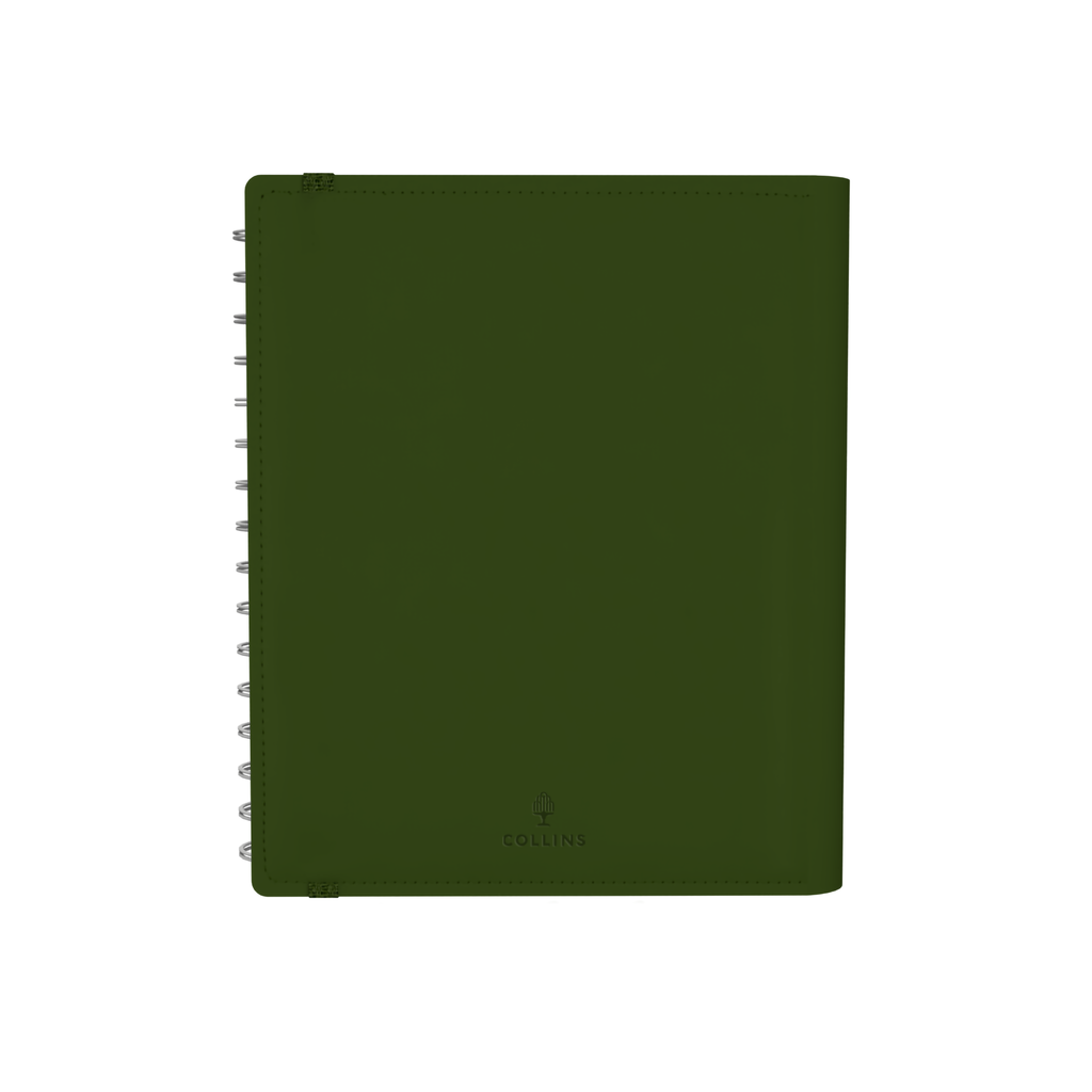 Collins Plan + Note Pro 2027 A5 Week to View Green