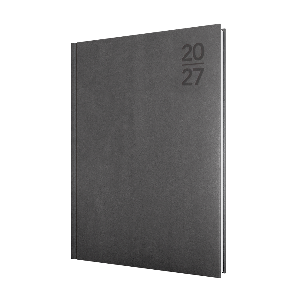 Collins Silhouette 2027 A4 Day to Page Diary Charcoal