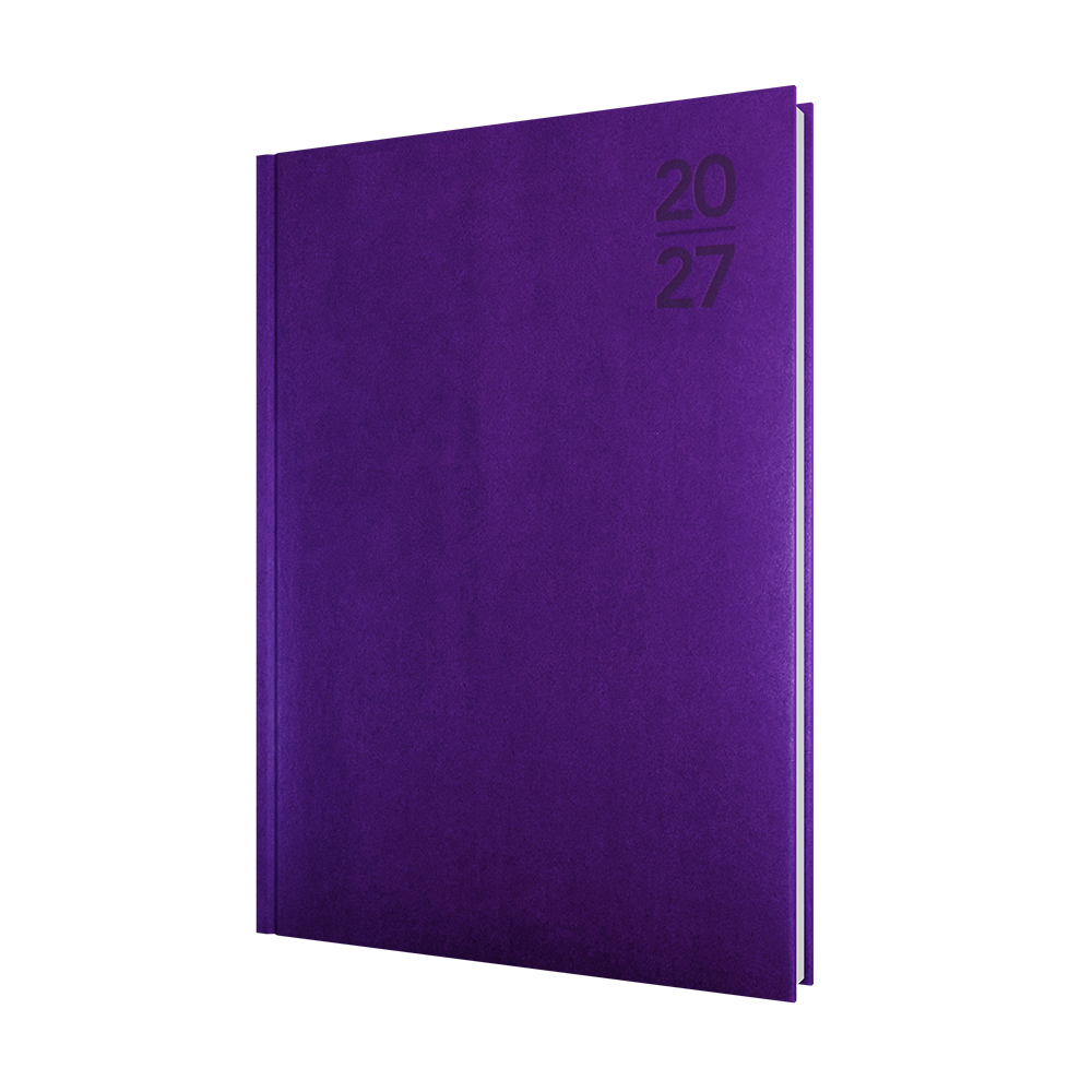 Collins Silhouette 2027 A4 Day to Page Diary Purple