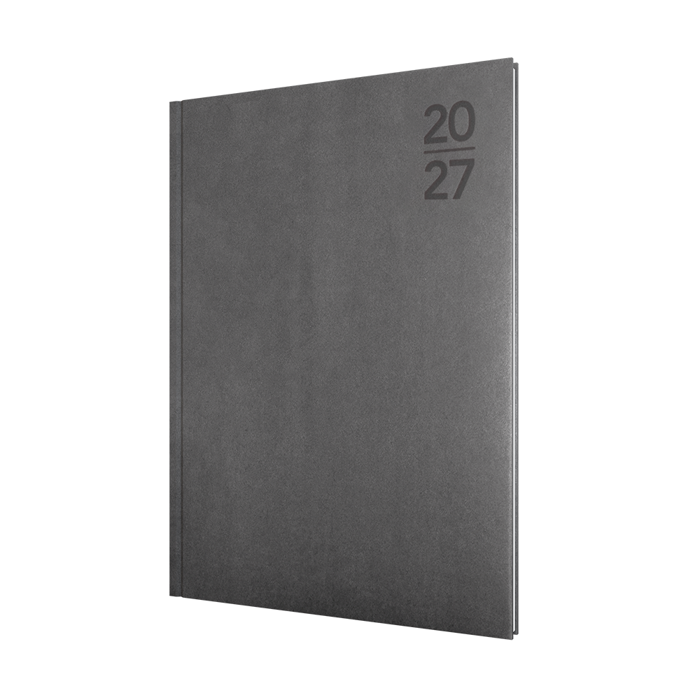 Collins Silhouette 2027 A4 Week to View Diary Charcoal