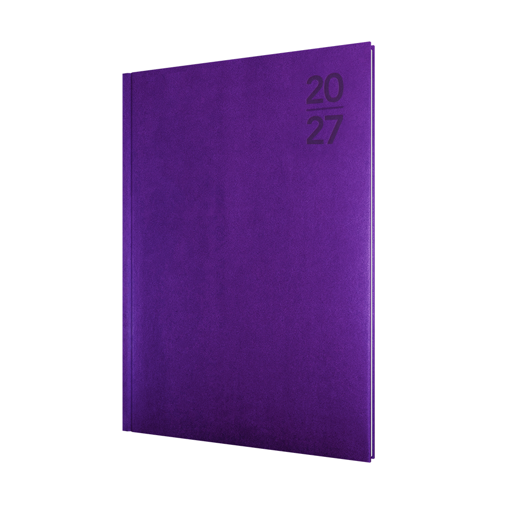 Collins Silhouette 2027 A4 Week to View Diary Purple