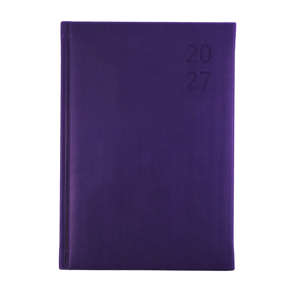 Collins Silhouette 2027 A5 Week to View Diary Purple