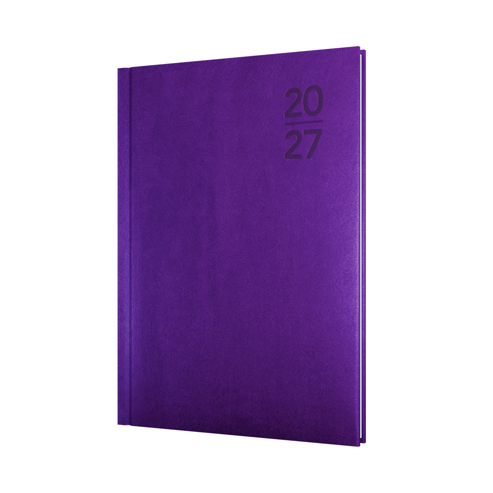 Collins Silhouette 2027 A5 Week to View Diary Purple