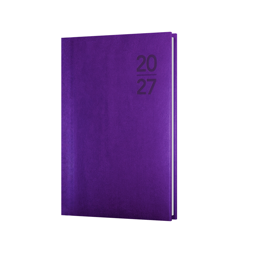 Collins Silhouette 2027 B7R Week to View Diary Purple