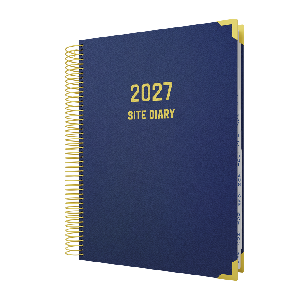 Collins Site Trades Tradesman Diary 2027 A4 Day to Page Navy