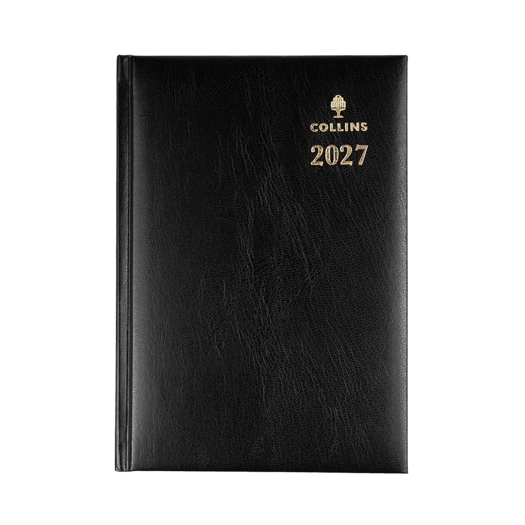 Collins Sterling 2027 A5 Day to Page Black