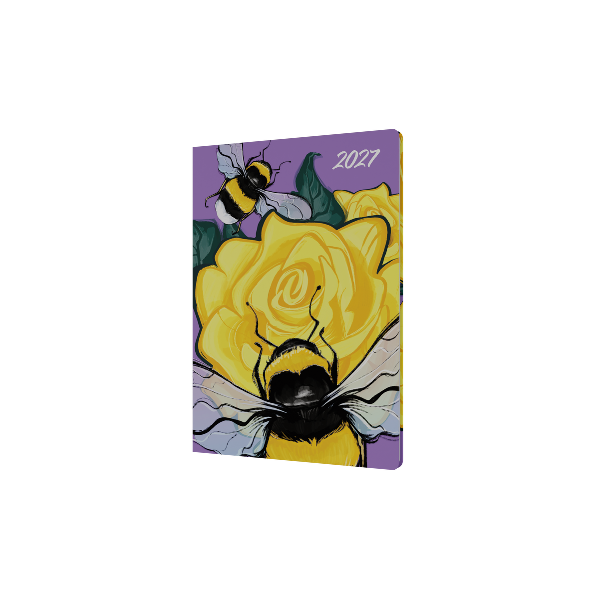 Collins The Roses 2027 A5 Week to View Recycled Diary - Bee
